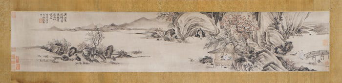 A CHINESE PAINTING OF SERENE STUDIO SIGNED TANGYIN