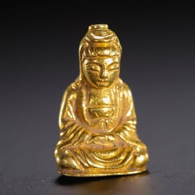 A GOLD SEATED AMITAYUS