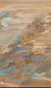 A CHINESE PAINTING OF FIGURAL STORY SIGNED LI ZHAODAO