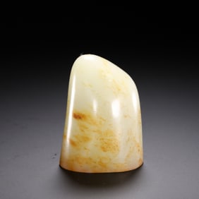A WHITE JADE SEAL