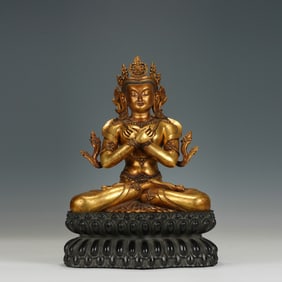 A BRONZE-GILT FIGURE OF VAJRADHARA