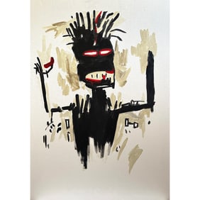 SELF-PORTRAIT SIGNED JEAN-MICHEL BASQUIAT