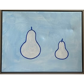 AN ORCHARD OF PEARS SIGNED WILLIAM SCOTT, R.A.