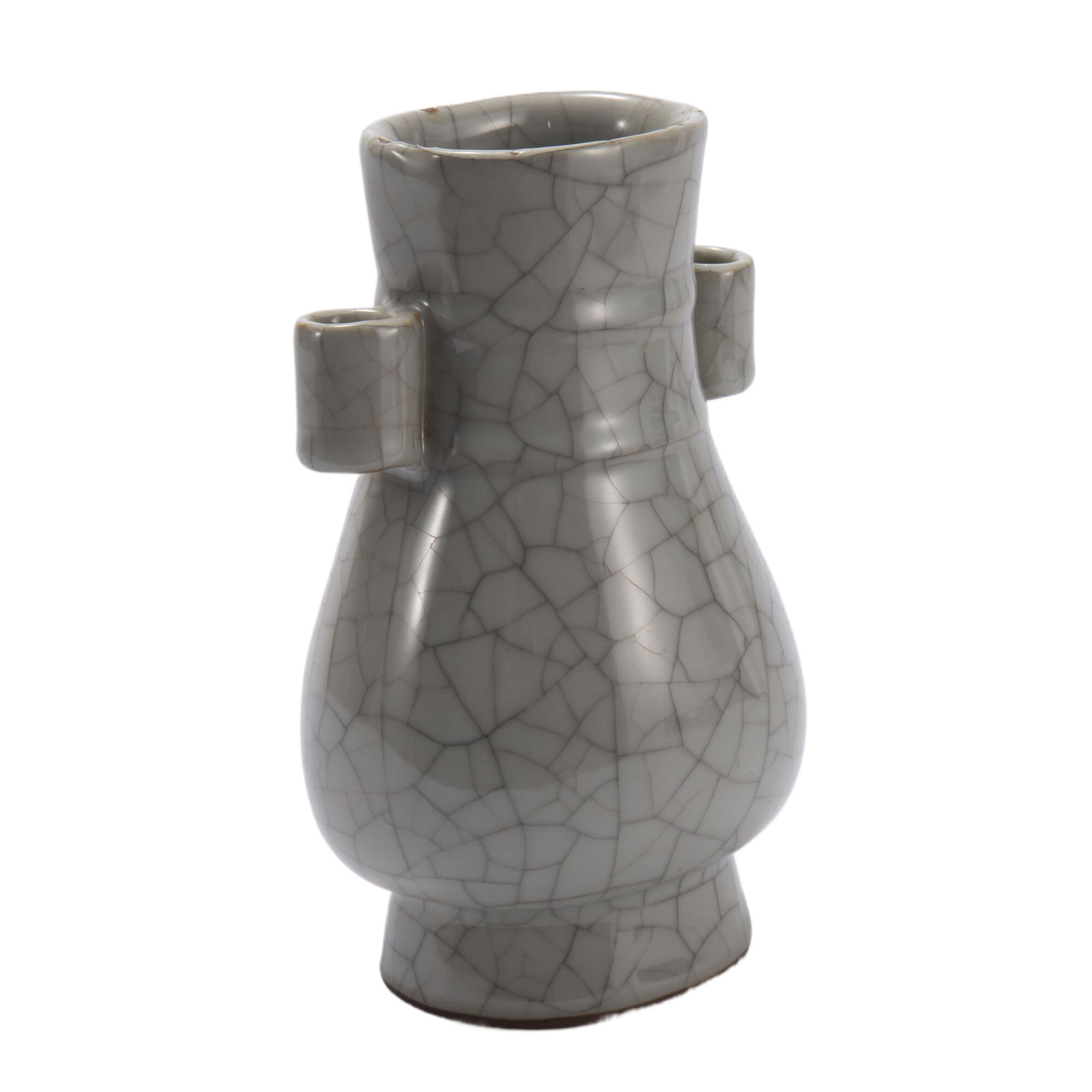 A CHINESE GE-TYPE GLAZED PORCELAIN VASE (1 of 11)