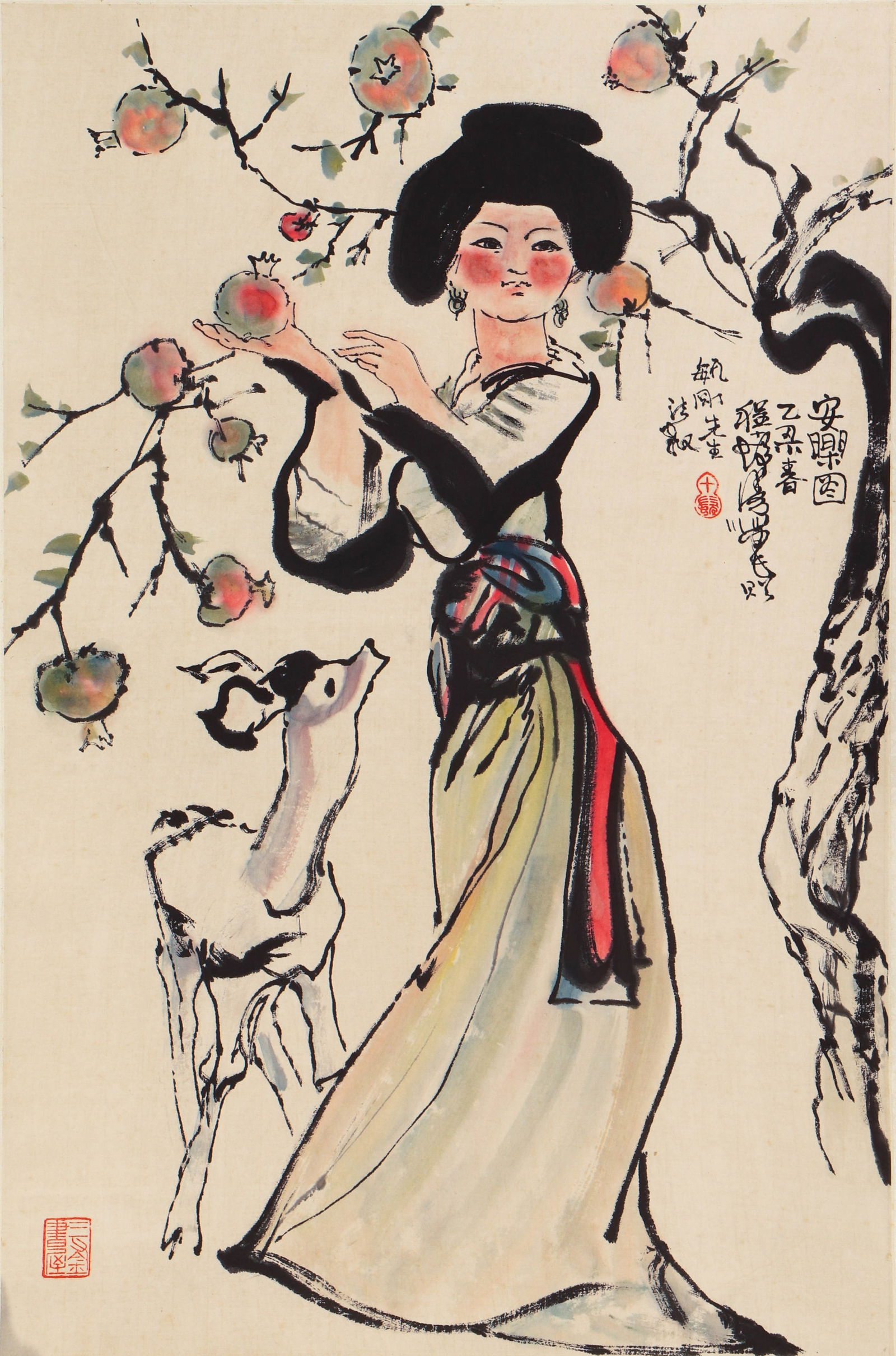 A CHINESE PAINTING OF LONG ELIZA SIGNED CHENG SHIFA (1 of 6)