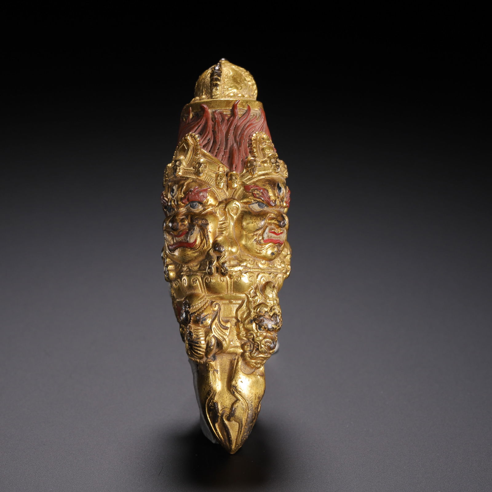 A BRONZE-GILT PHURBA (1 of 10)