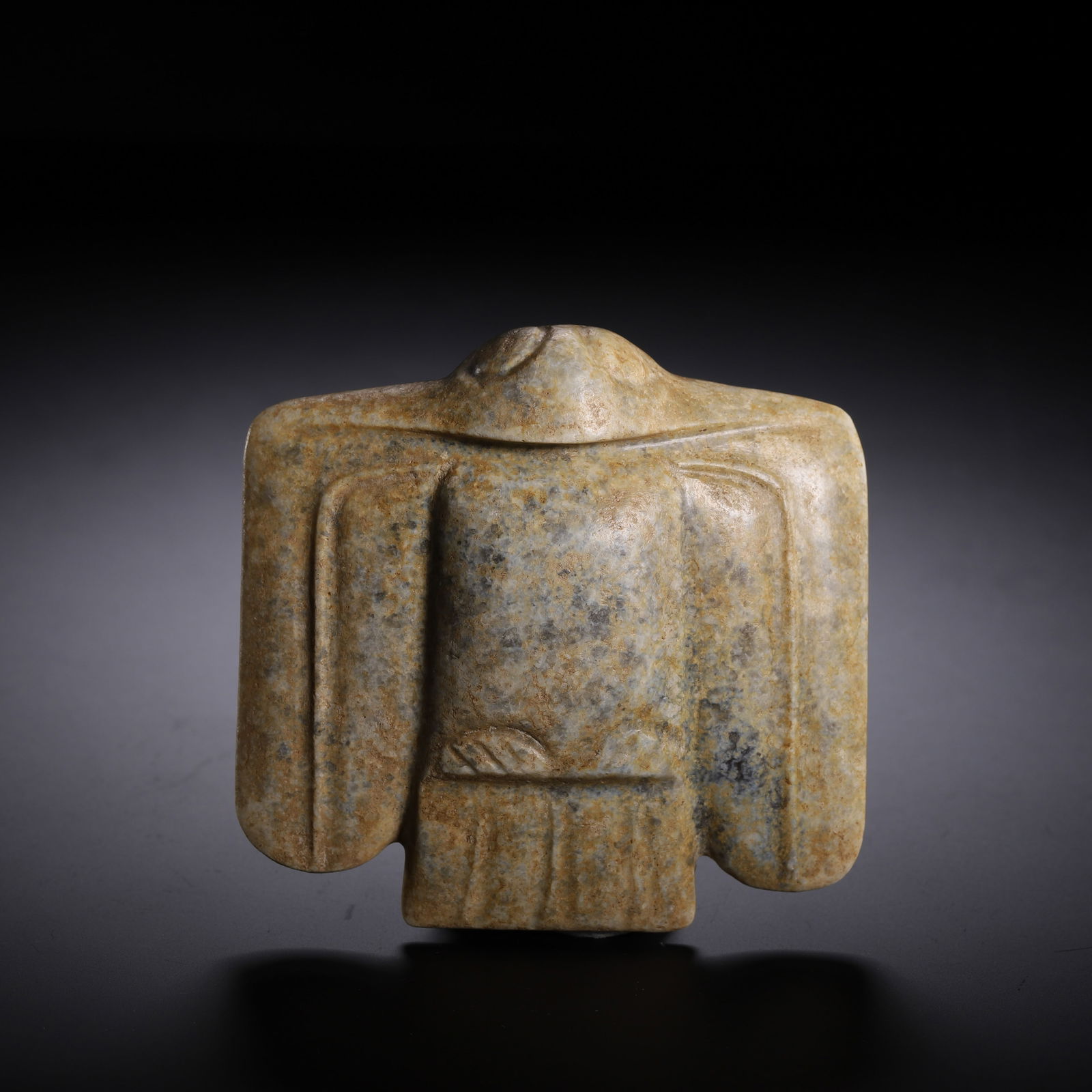 A CARVED JADE MYTHICAL BIRD (1 of 9)