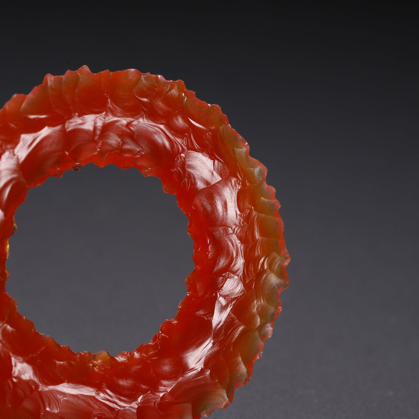 AN AGATE RING - 5
