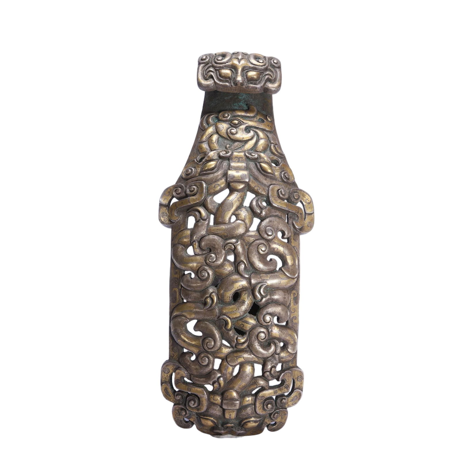 A BRONZE CHILONG BELTHOOK (1 of 9)