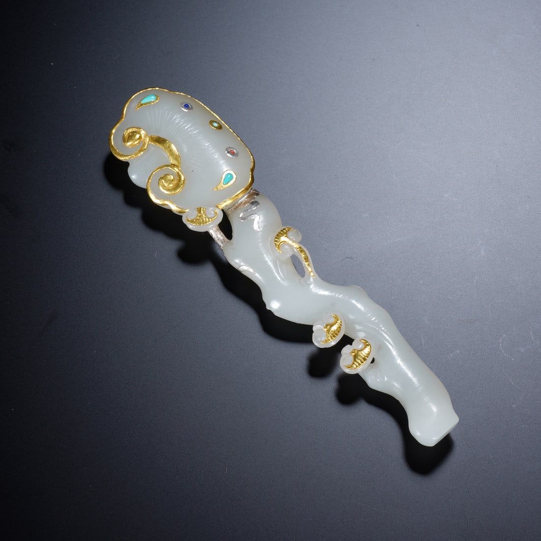 CHINESE WHITE JADE RUYI SCEPTER (1 of 7)