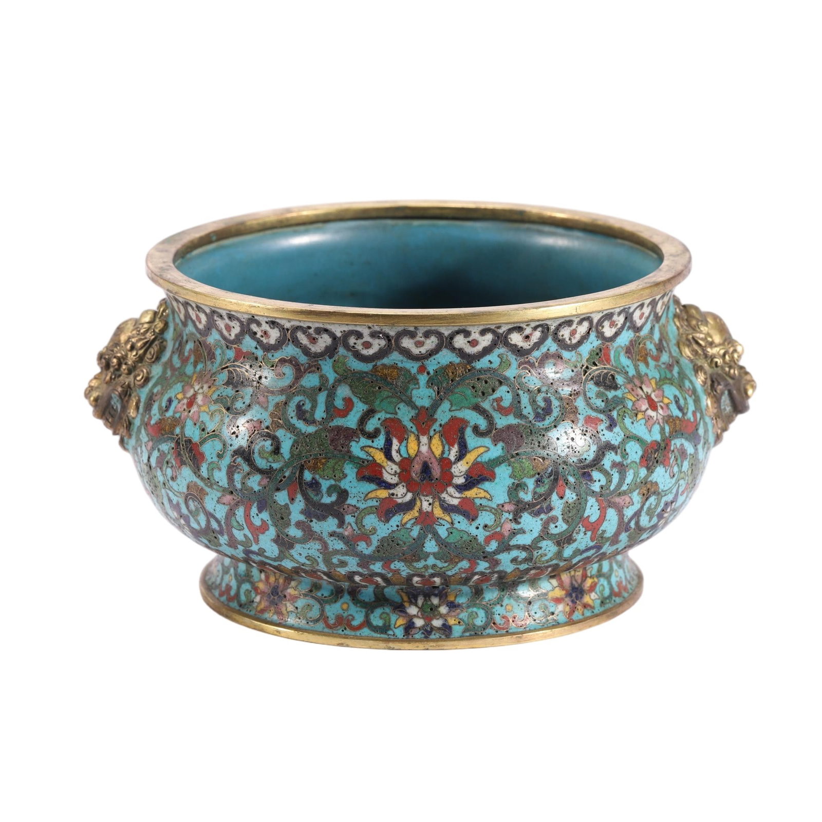 A CHINESE CLOISONNÉ ENAMEL CENSER (1 of 7)