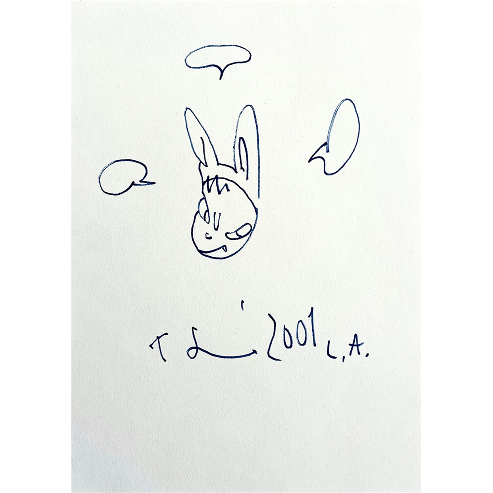 A SKETCH SIGNED YOSHITOMO NARA (1 of 2)