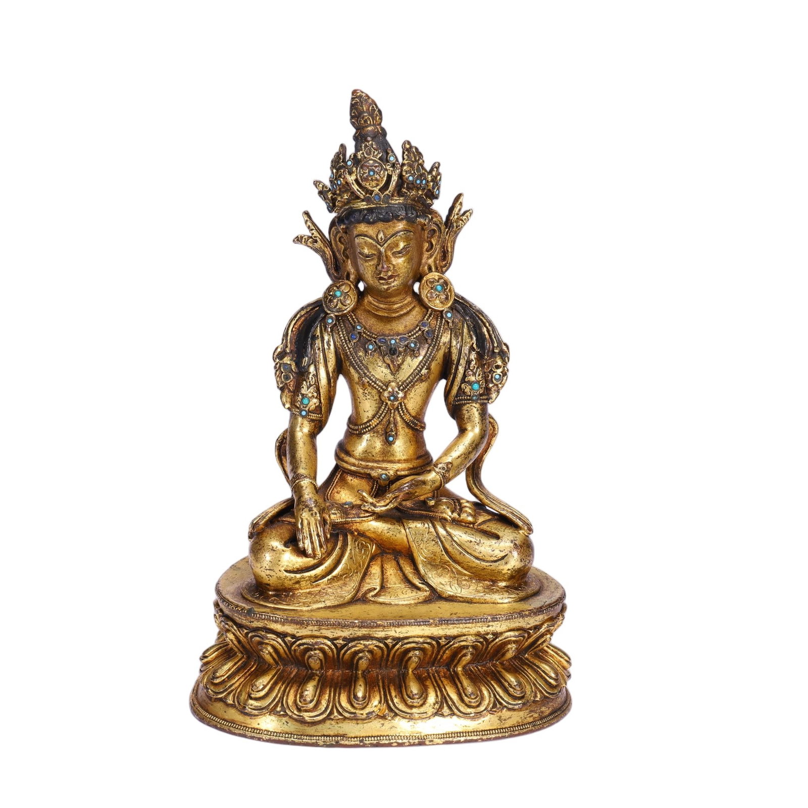 CHINESE GILT-BRONZE BODHISATTVA STATUE (1 of 9)