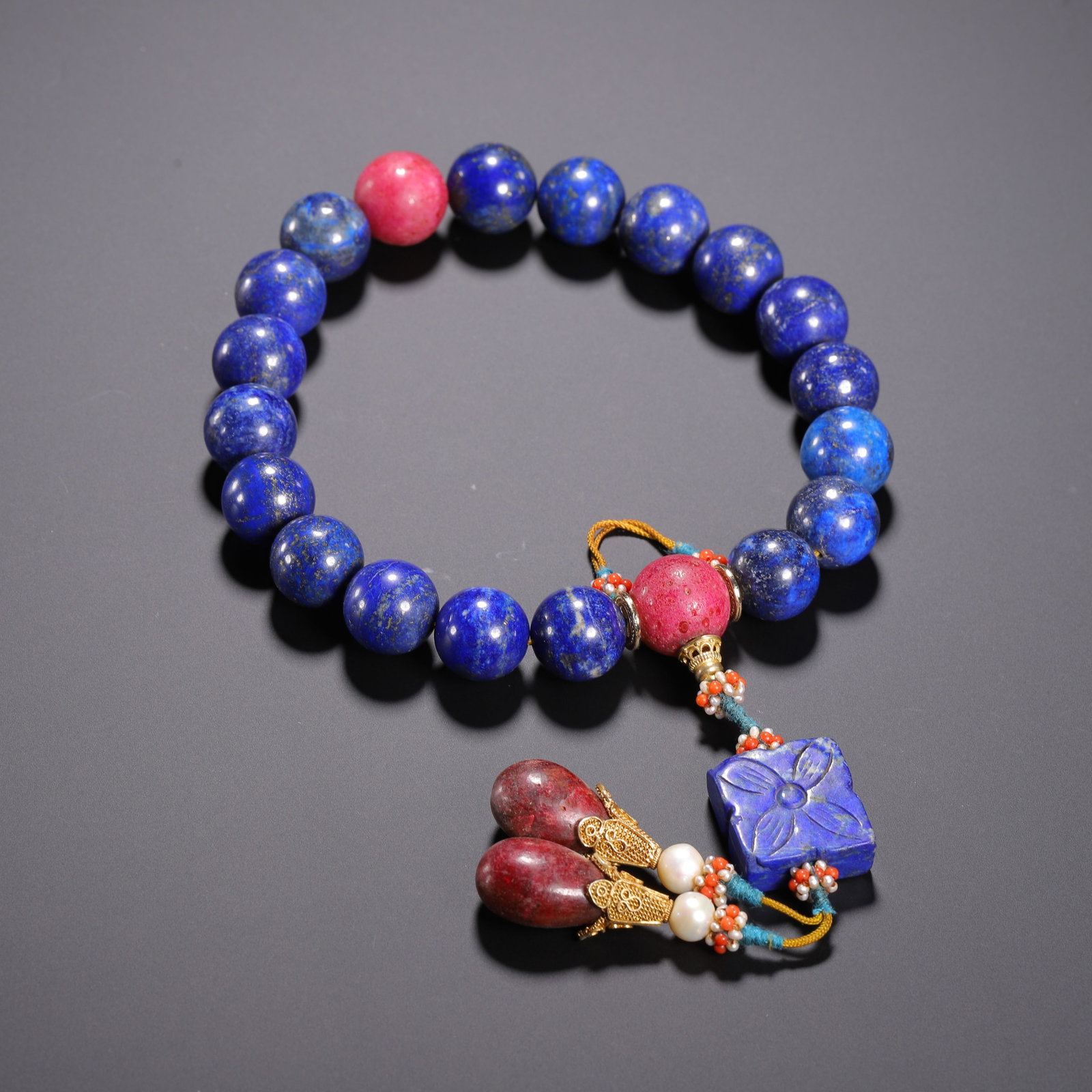 Chinese Lapis Lazuli Prayer Beads (1 of 9)