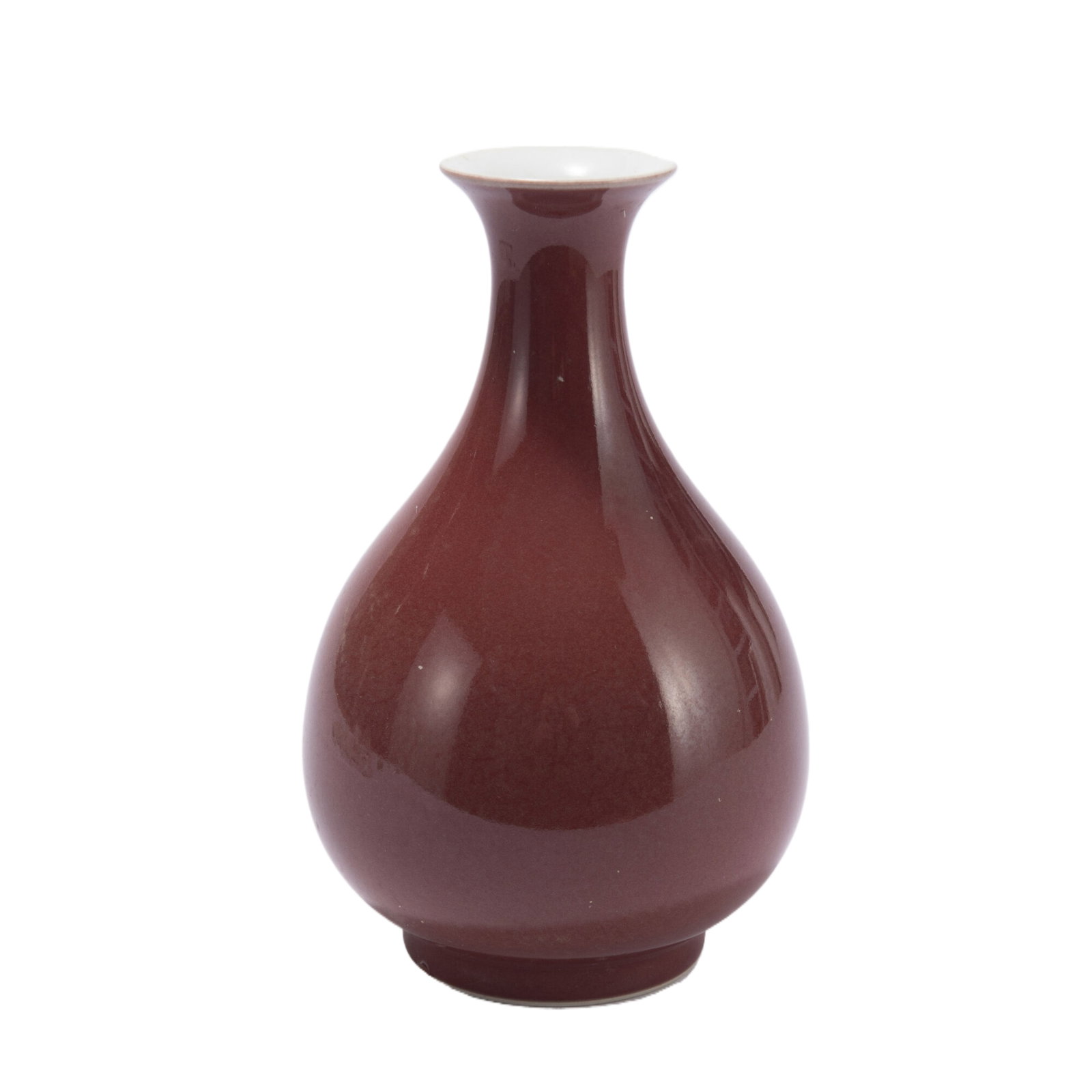 A SANG-DE-BLEUF PORCELAIN VASE YUHUCHUNPING (1 of 10)