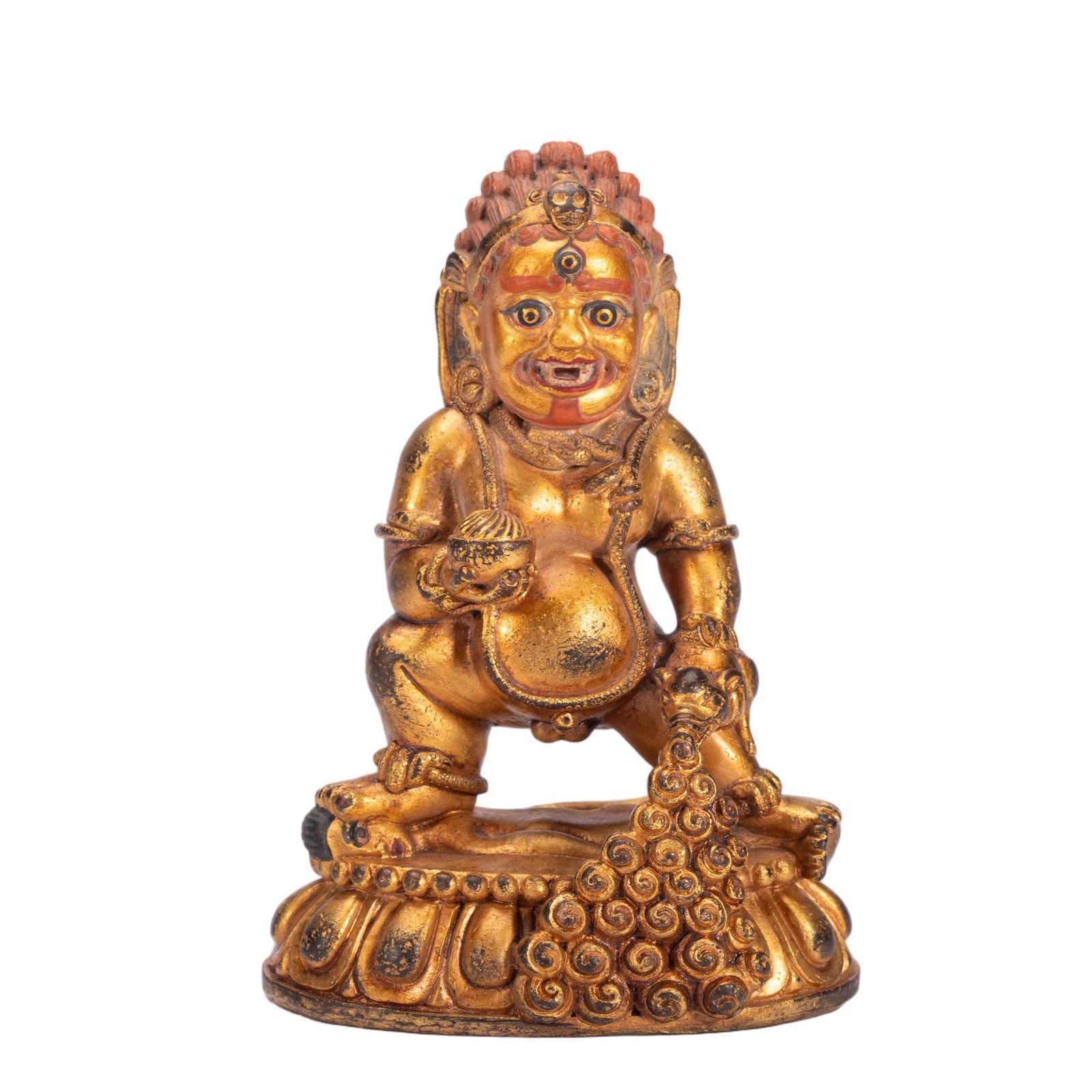 Chinese Gilt Bronze Statue of the Wealth Deity (1 of 9)