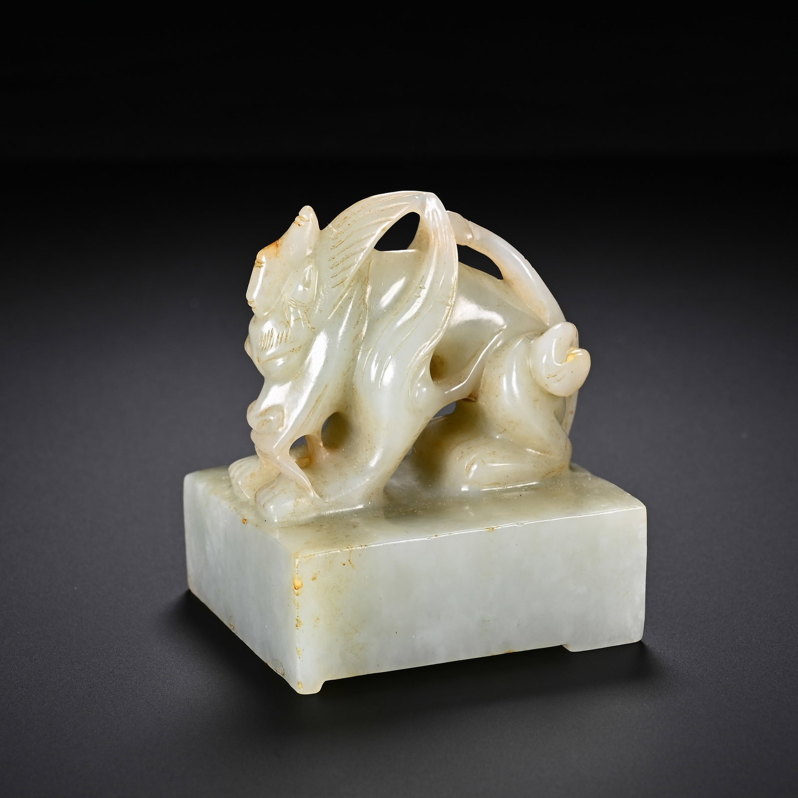 Chinese Hetian Jade Mythical Beast Seal (1 of 7)
