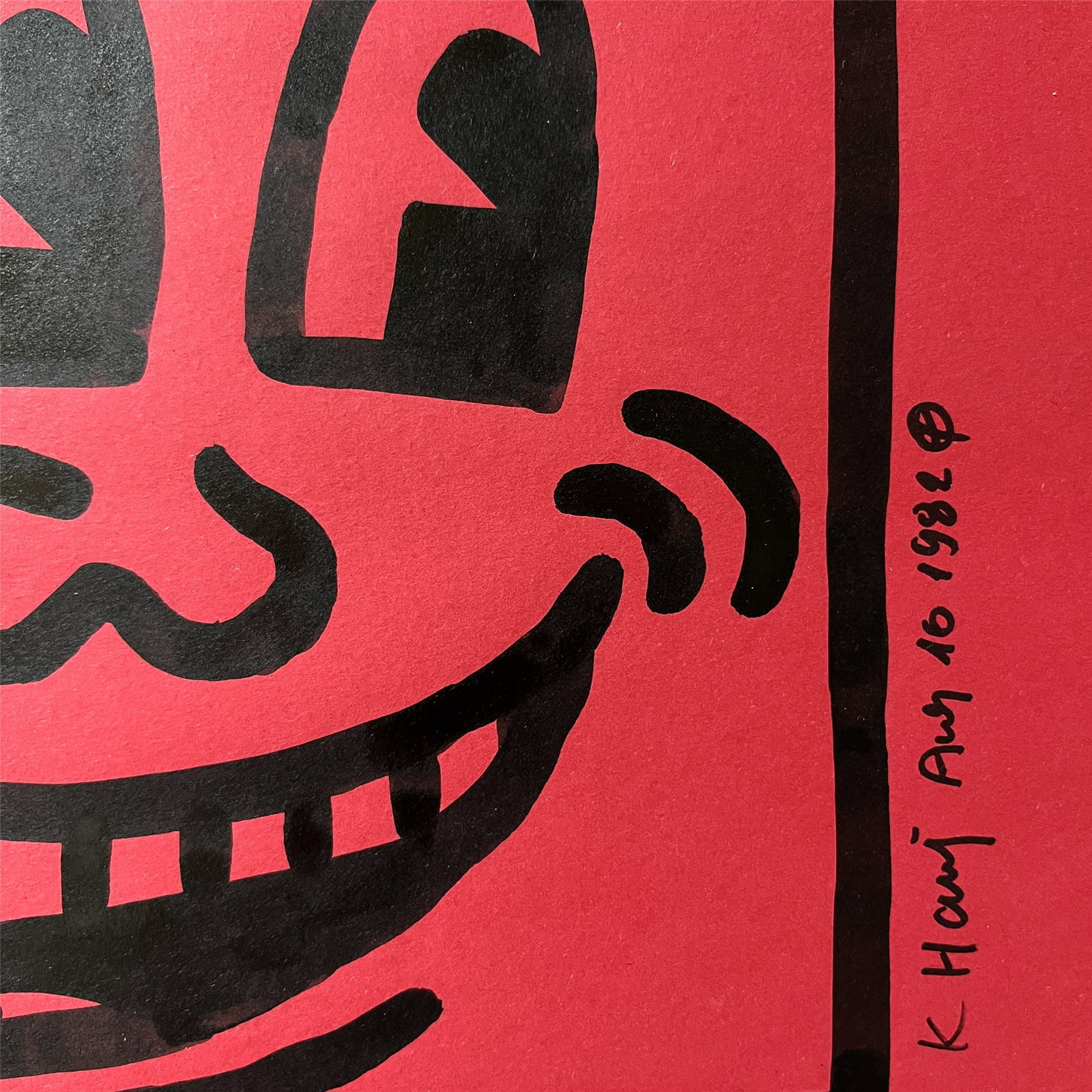 UNTITLED SIGNED KEITH HARING - 2