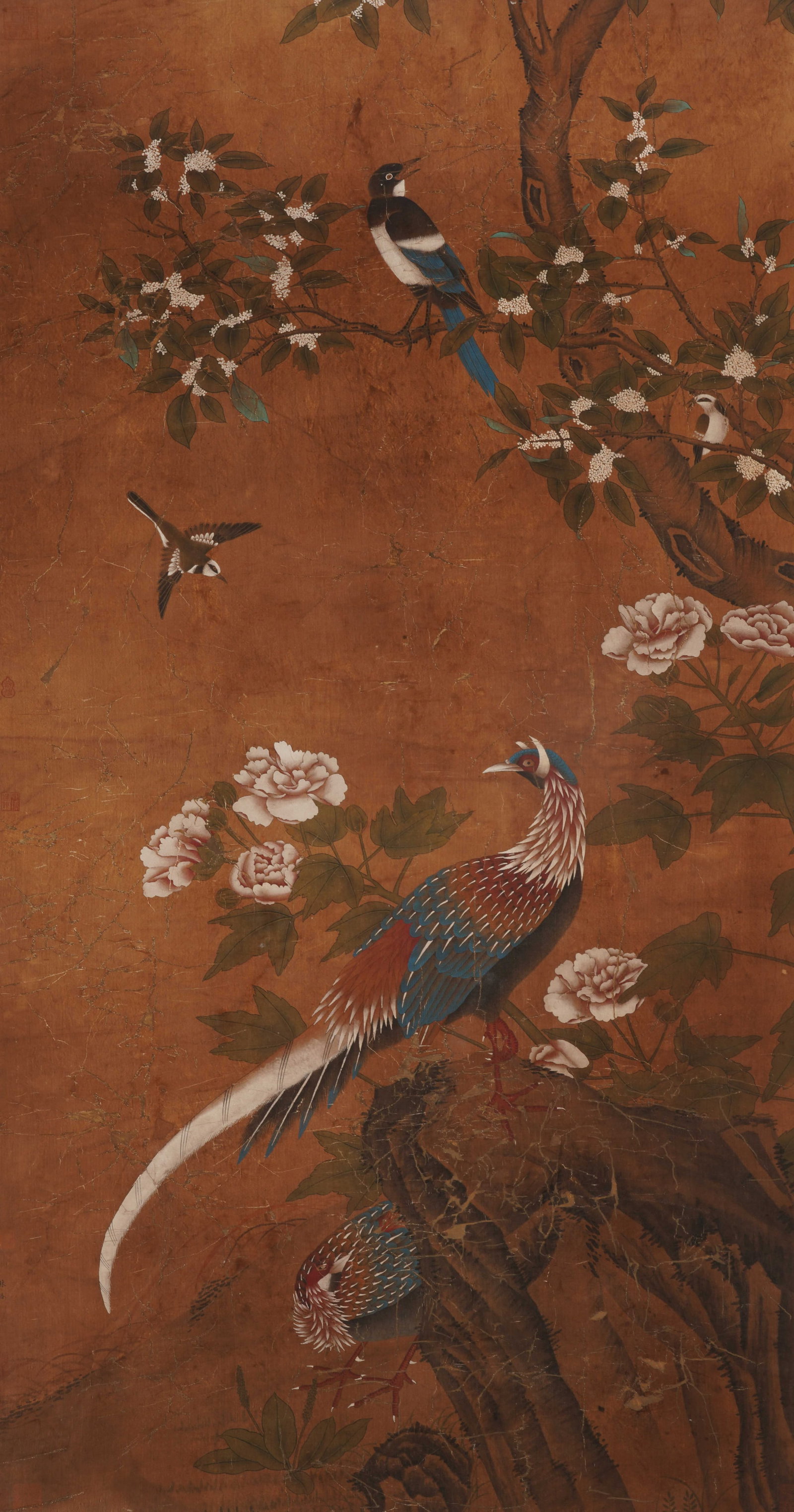 A CHINESE BIRD-AND-FLOWER PAINTING, ANONYMOUS (1 of 8)