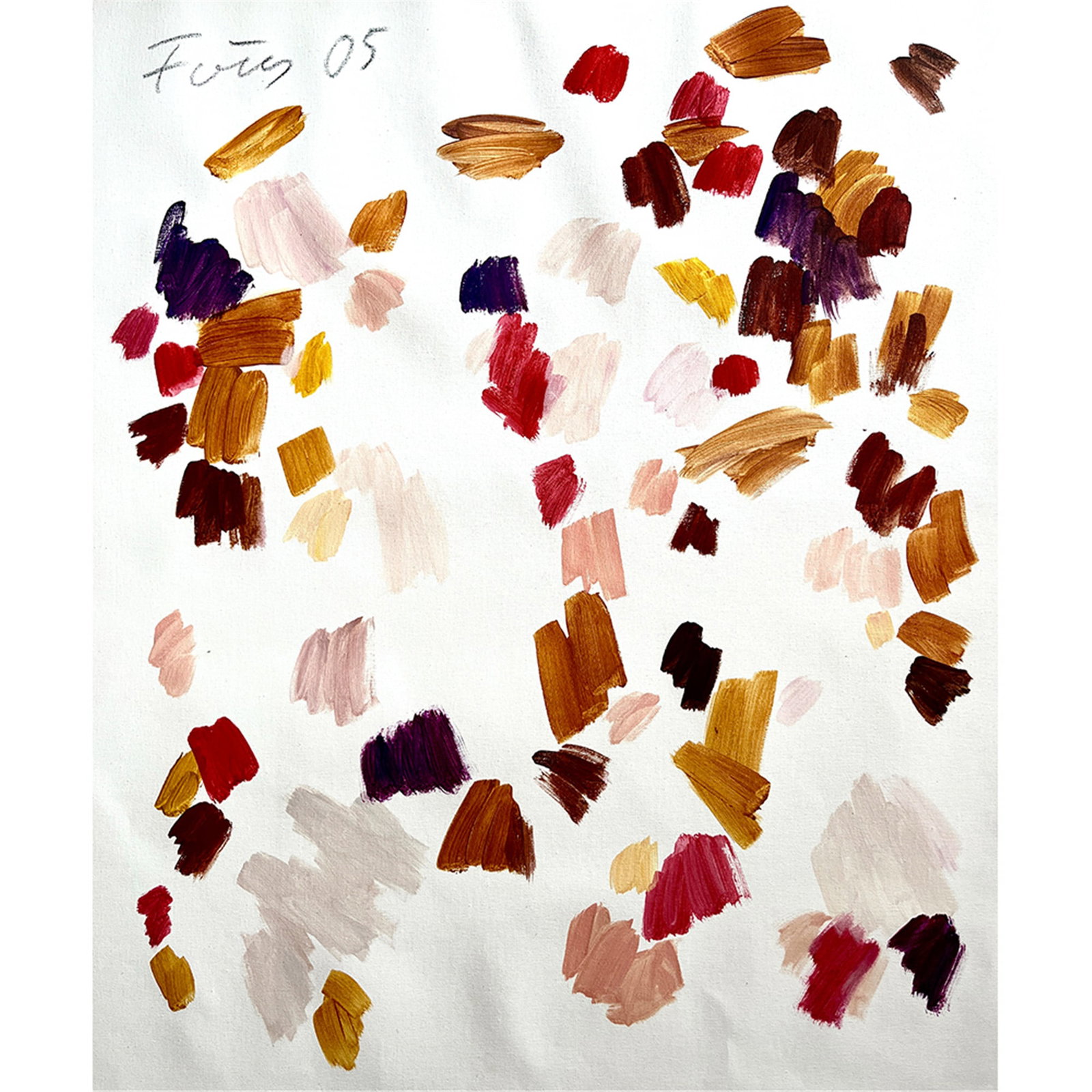UNTITLED SIGNED GUNTHER FORG: UNTITLED SIGNED GUNTHER FORG Acrylic on canvas. Dimension: Image only: 74?62.8 cm