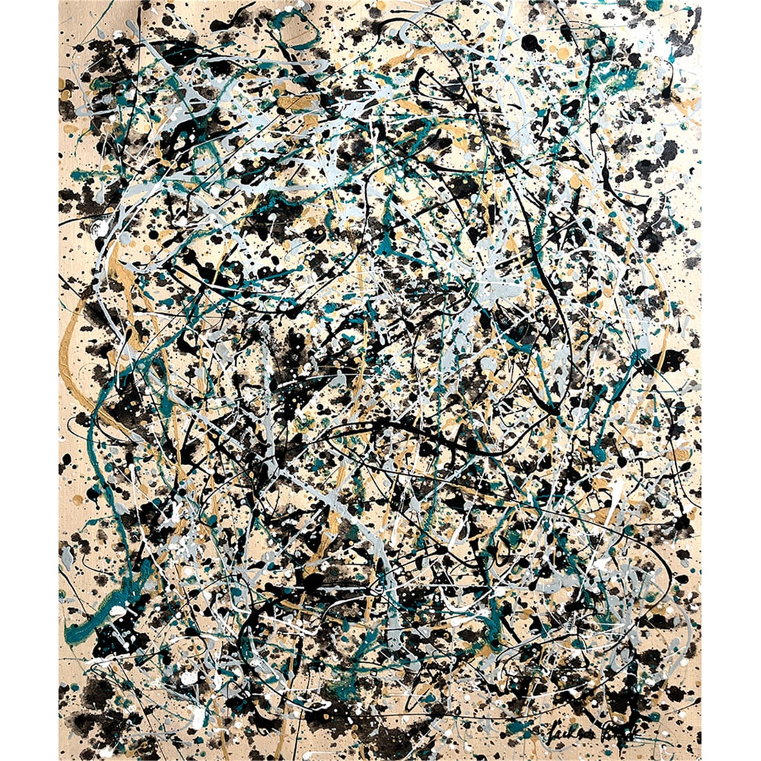 UNTITLED SIGNED JACKSON POLLOCK (1 of 5)