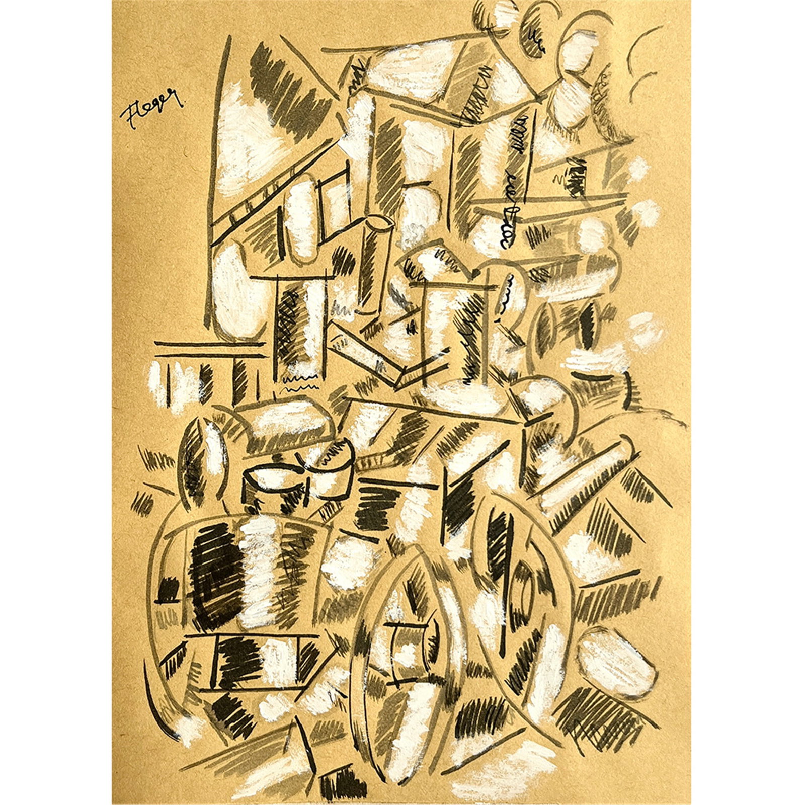 DESSIN DE GUERRE SIGNED FERNAND LeGER (1 of 3)