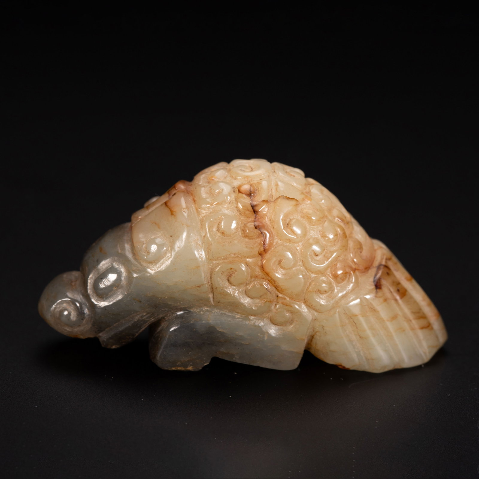 Chinese Hetian Jade Carved Auspicious Beast (1 of 7)