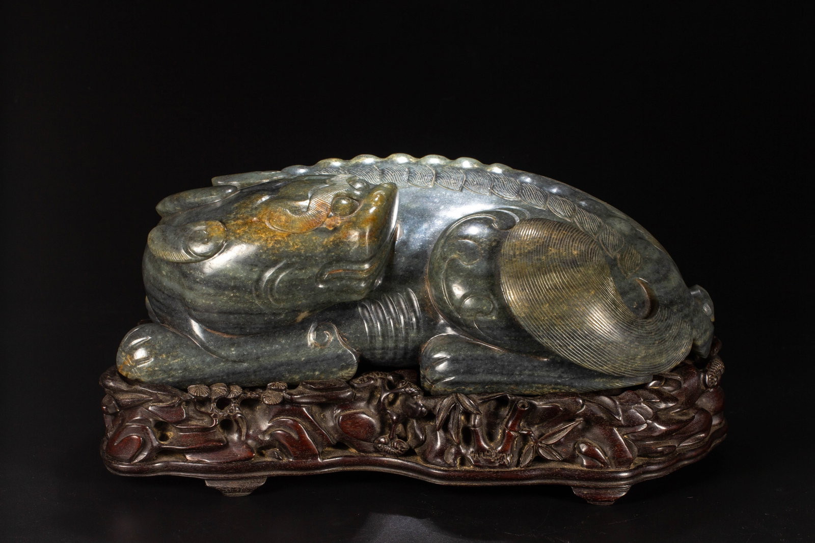 Chinese Hetian Jade Mythical Beast Ornament (1 of 12)