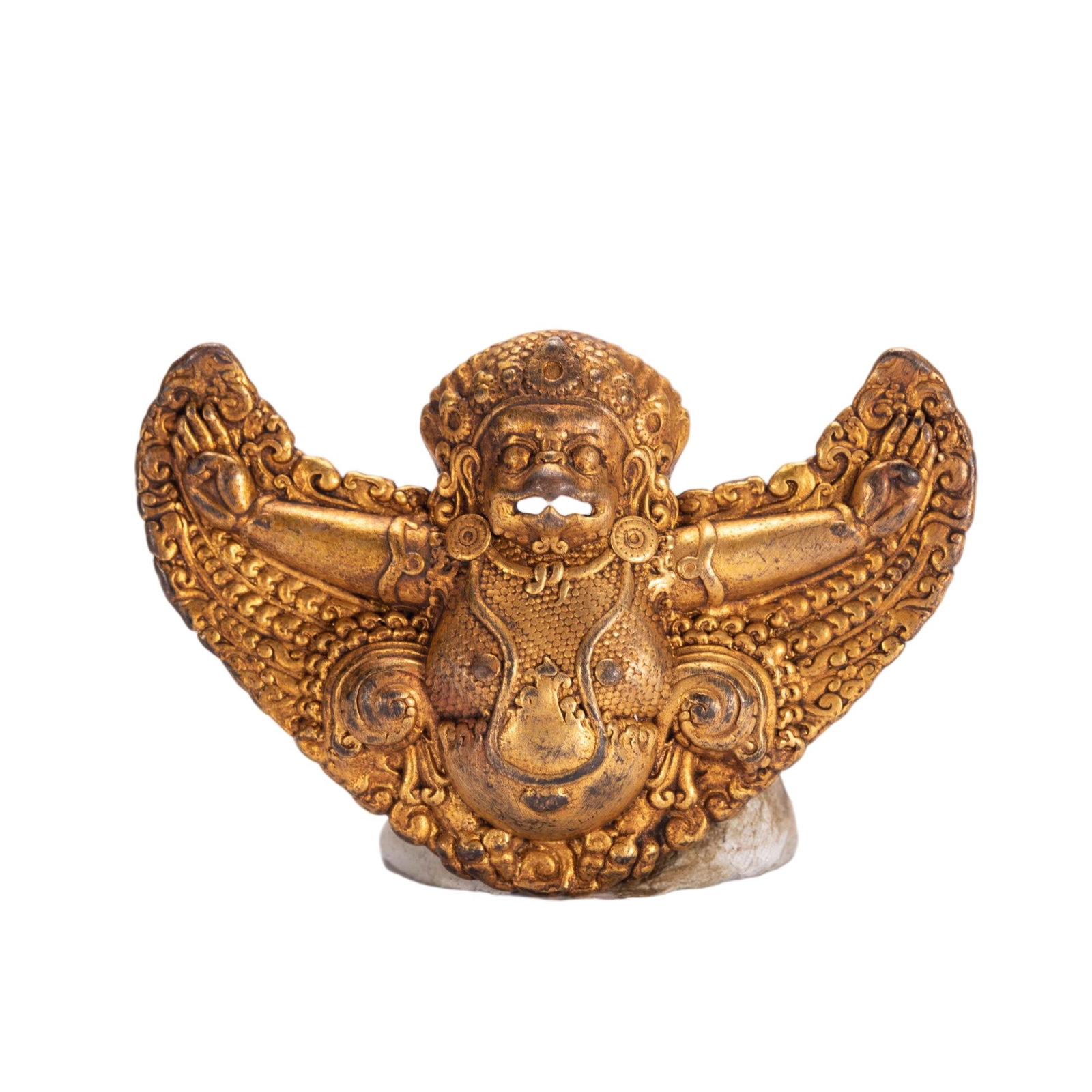 Chinese Gilt Bronze Garuda Ornamental Plaque (1 of 6)