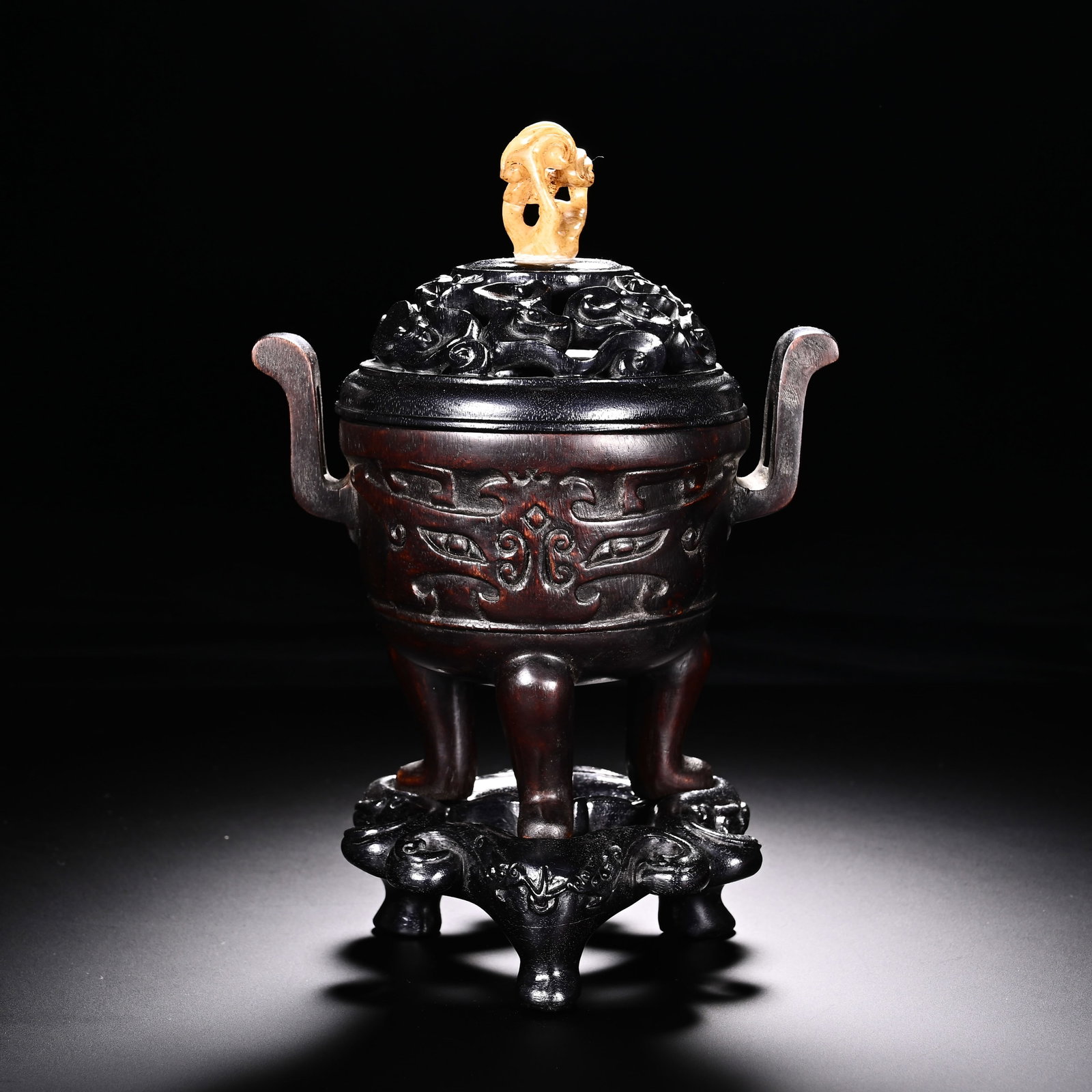 A Chinese Chenxiang Tripod Censer (1 of 8)
