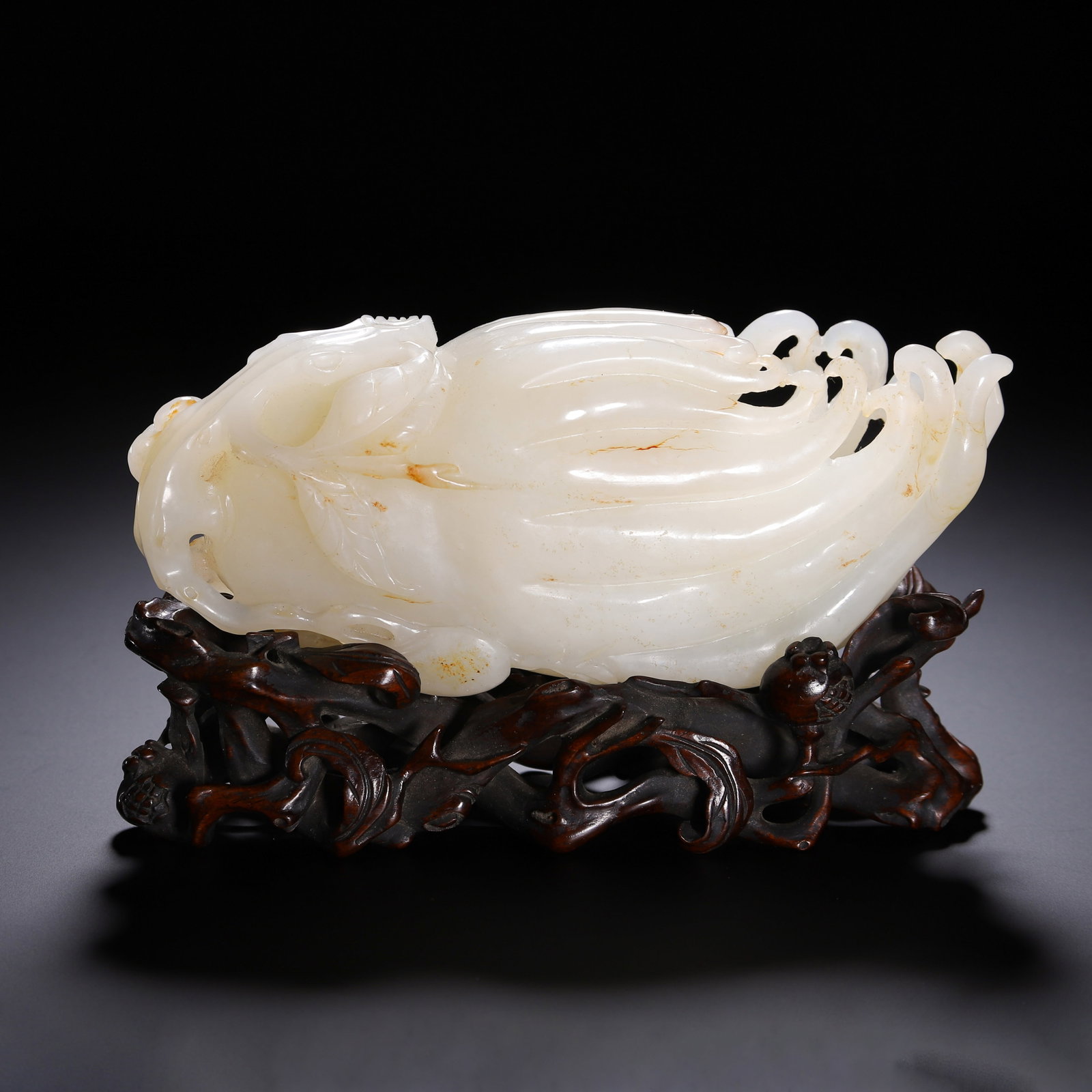 Chinese White Jade Finger Citron Carving (1 of 9)
