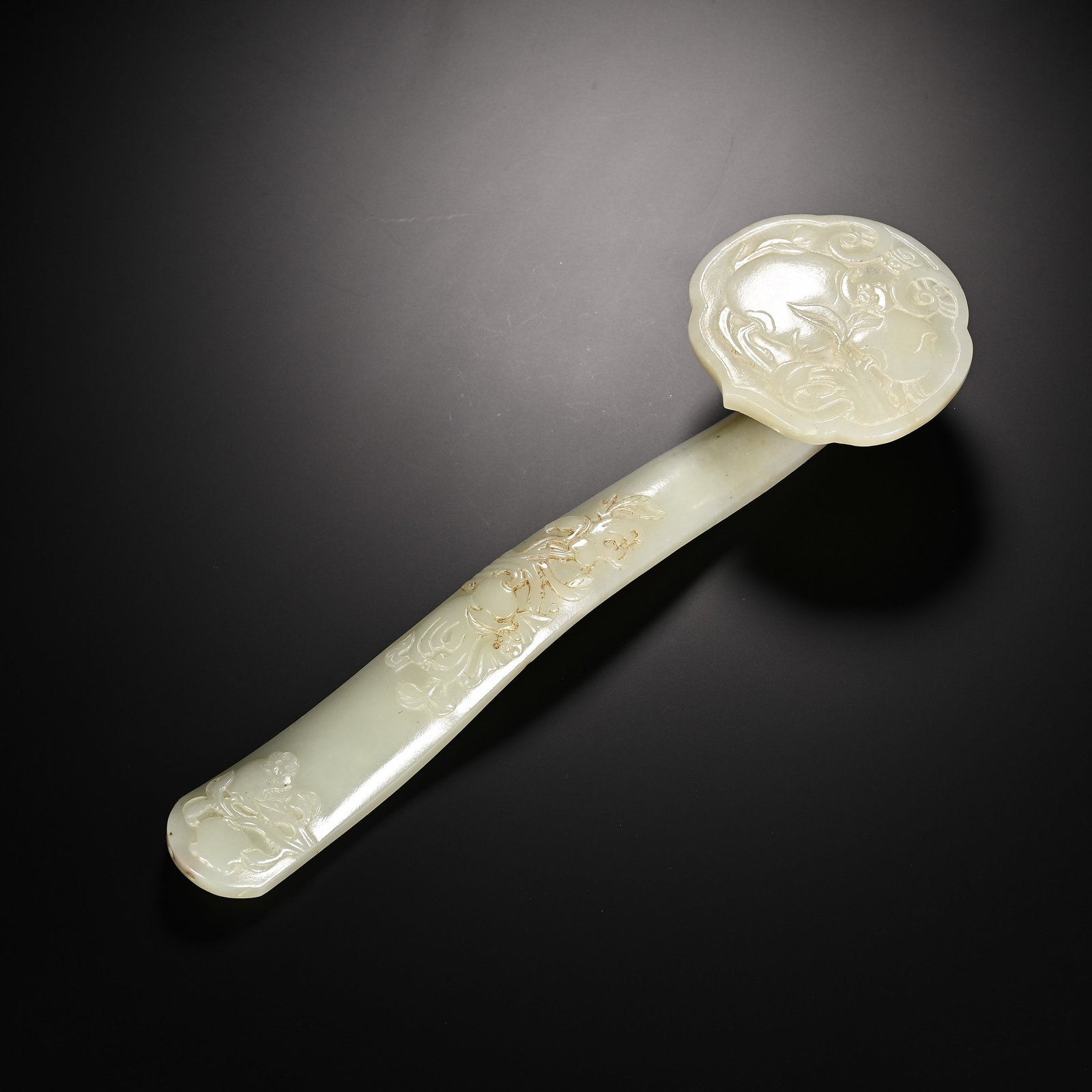 Chinese Hetian Jade Ruyi Scepter (1 of 9)