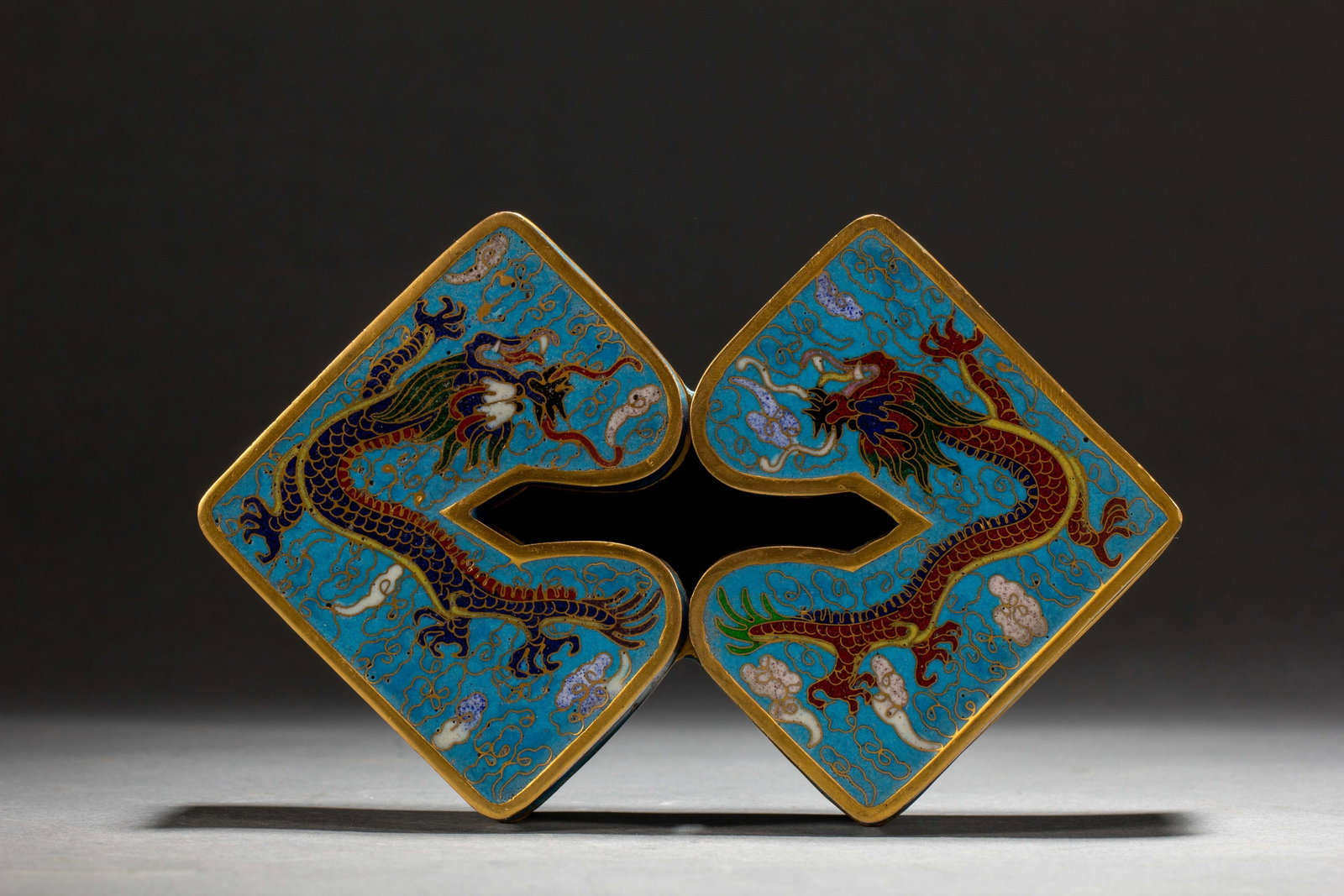 Chinese Cloisonne Enamel Dragon Covered Box (1 of 10)