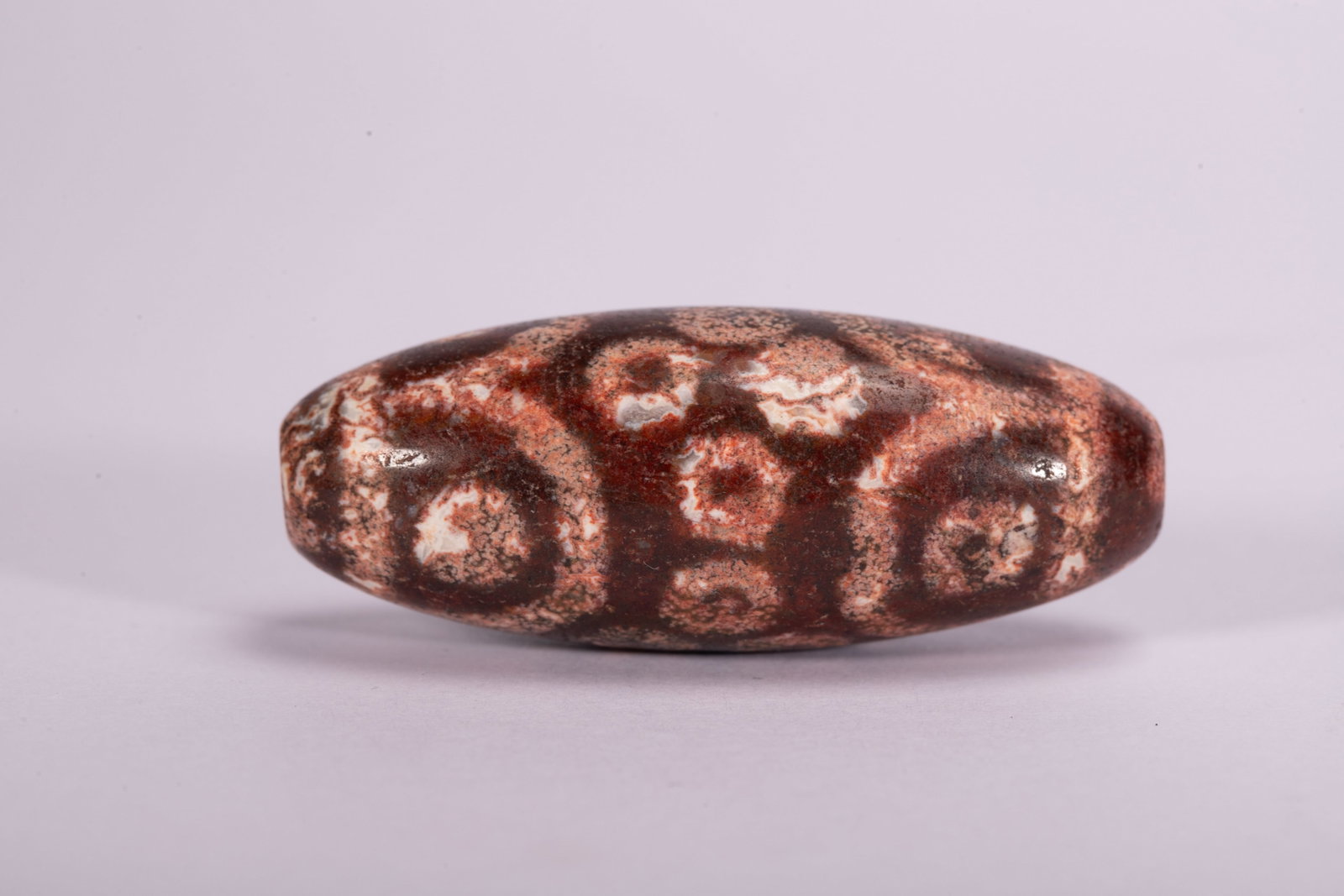 Chinese Patterned Dzi Bead - 4