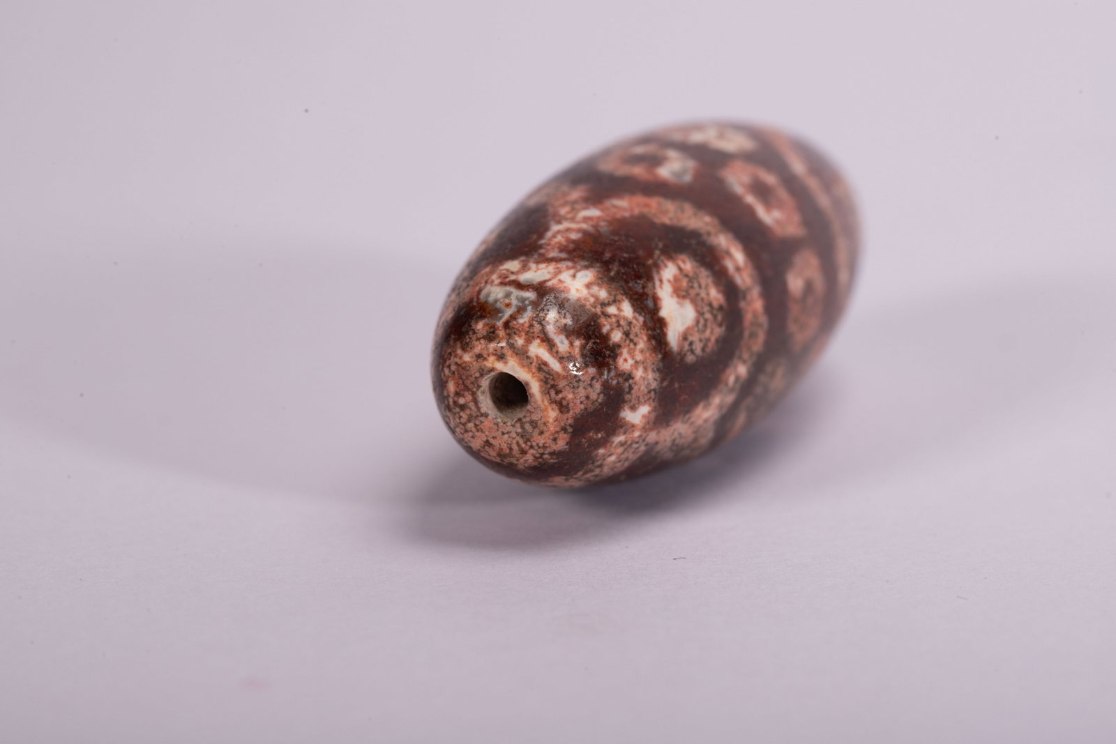 Chinese Patterned Dzi Bead - 5
