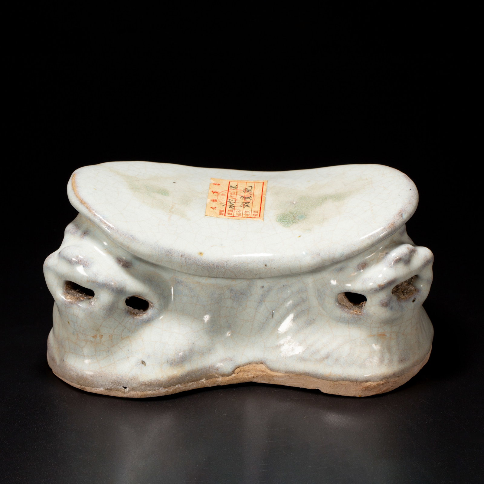 Chinese Porcelain Mythical Beast Pillow (1 of 9)