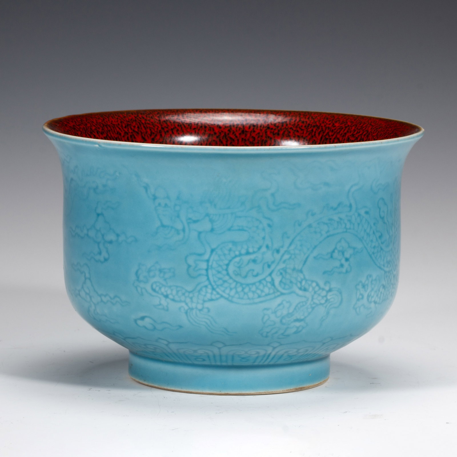 Chinese Turquoise Glazed Dragon Bowl (1 of 9)
