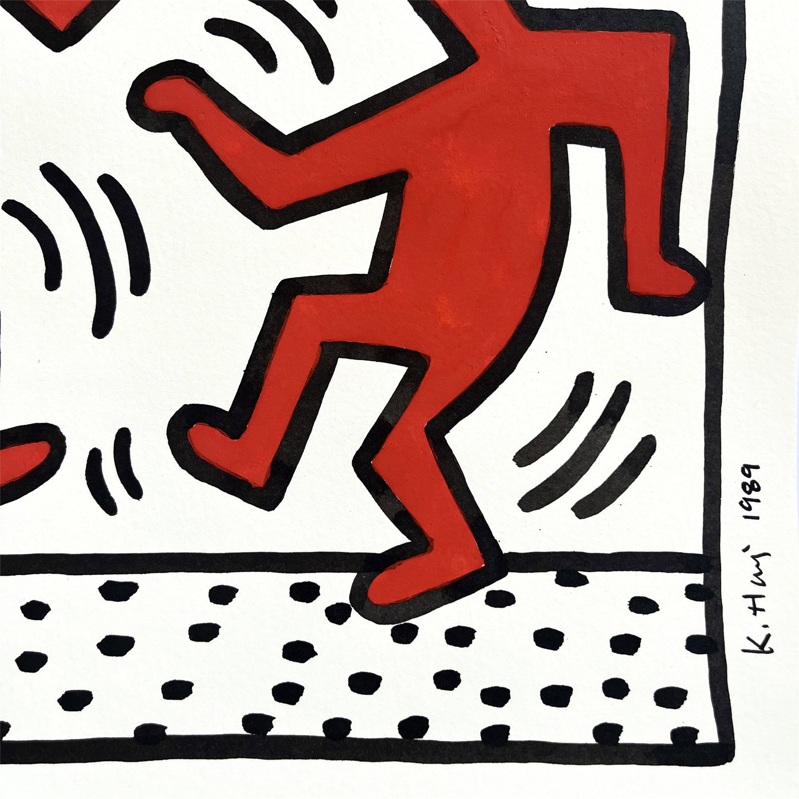 UNTITLED SIGNED KEITH HARING - 2