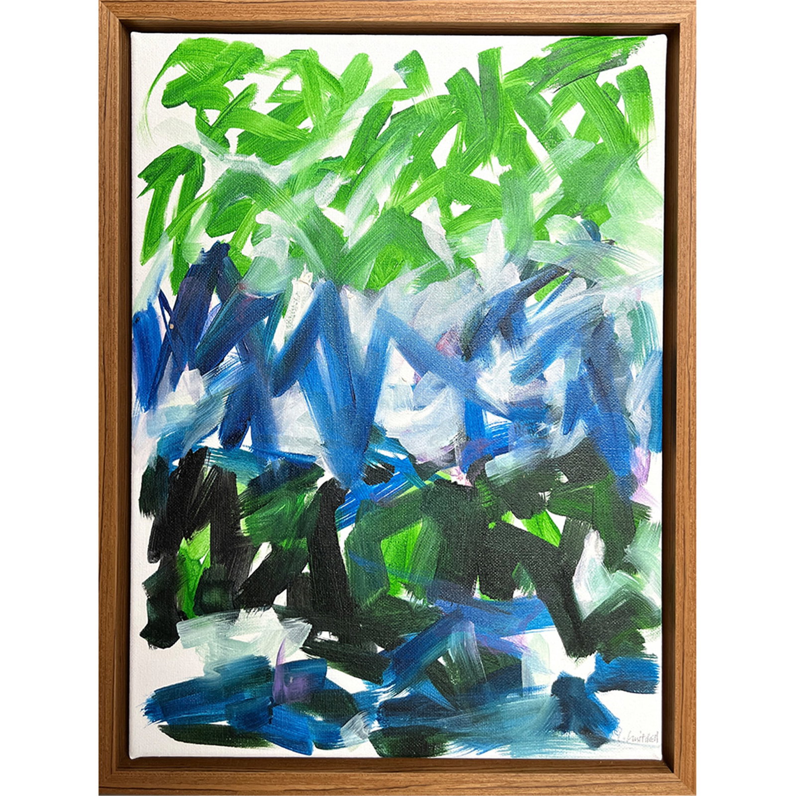 UNTITLED SIGNED JOAN MITCHELL: UNTITLED SIGNED JOAN MITCHELL Oil on canvas. Framed. Signed 'Joan Mitchell' (lower left). "Painting is like music? It is beyond life and death. It is another dimension.? Joan Mitchell. The untitled