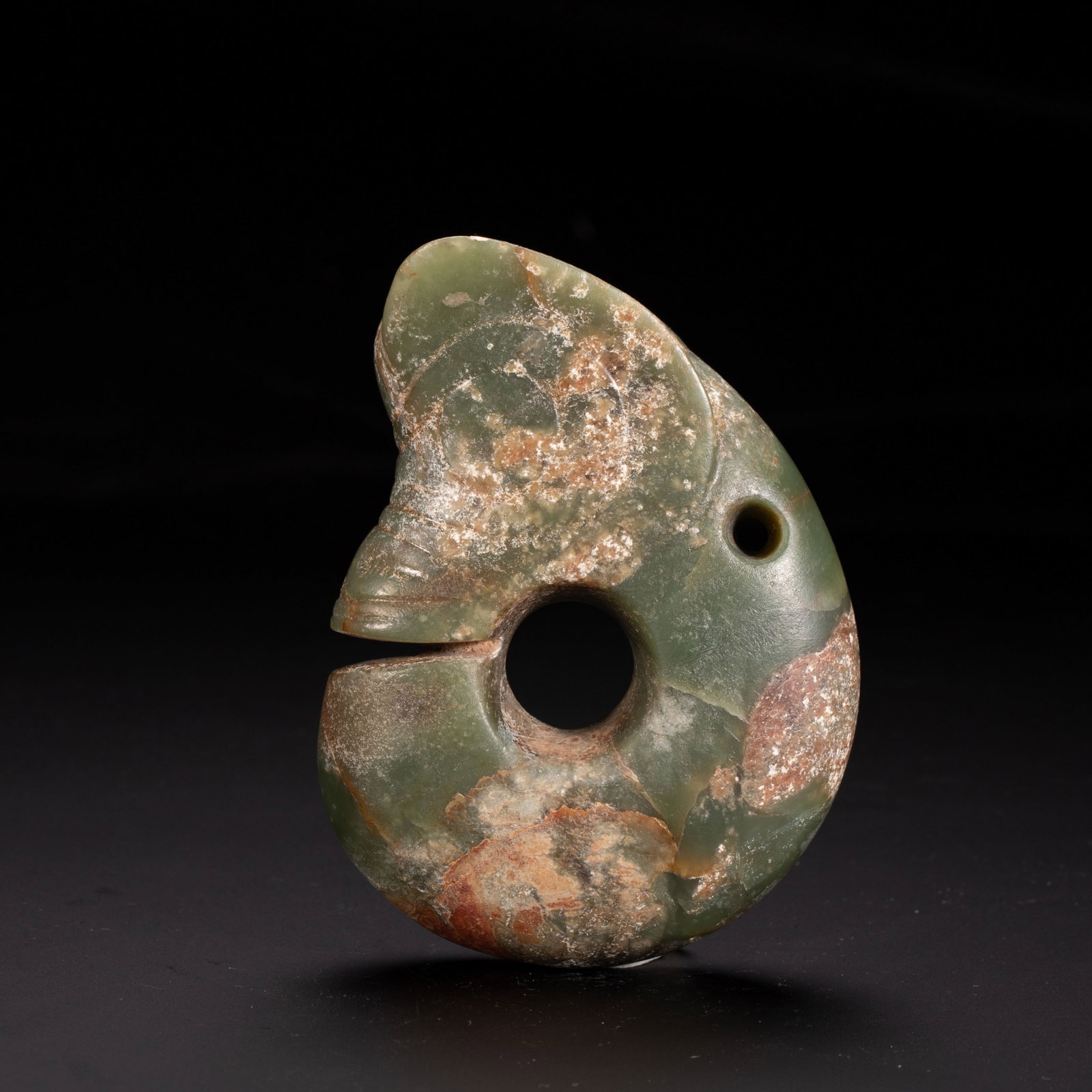Chinese Archaic Jade Pig Dragon (Zhulong) (1 of 10)