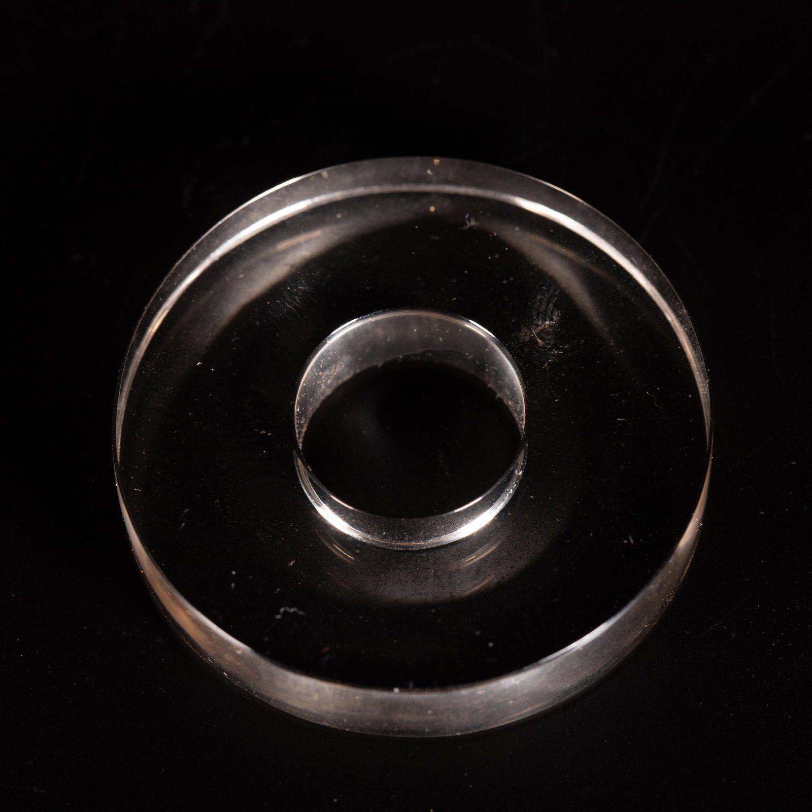 Chinese Rock Crystal "Sancai" Bi Disc (1 of 5)