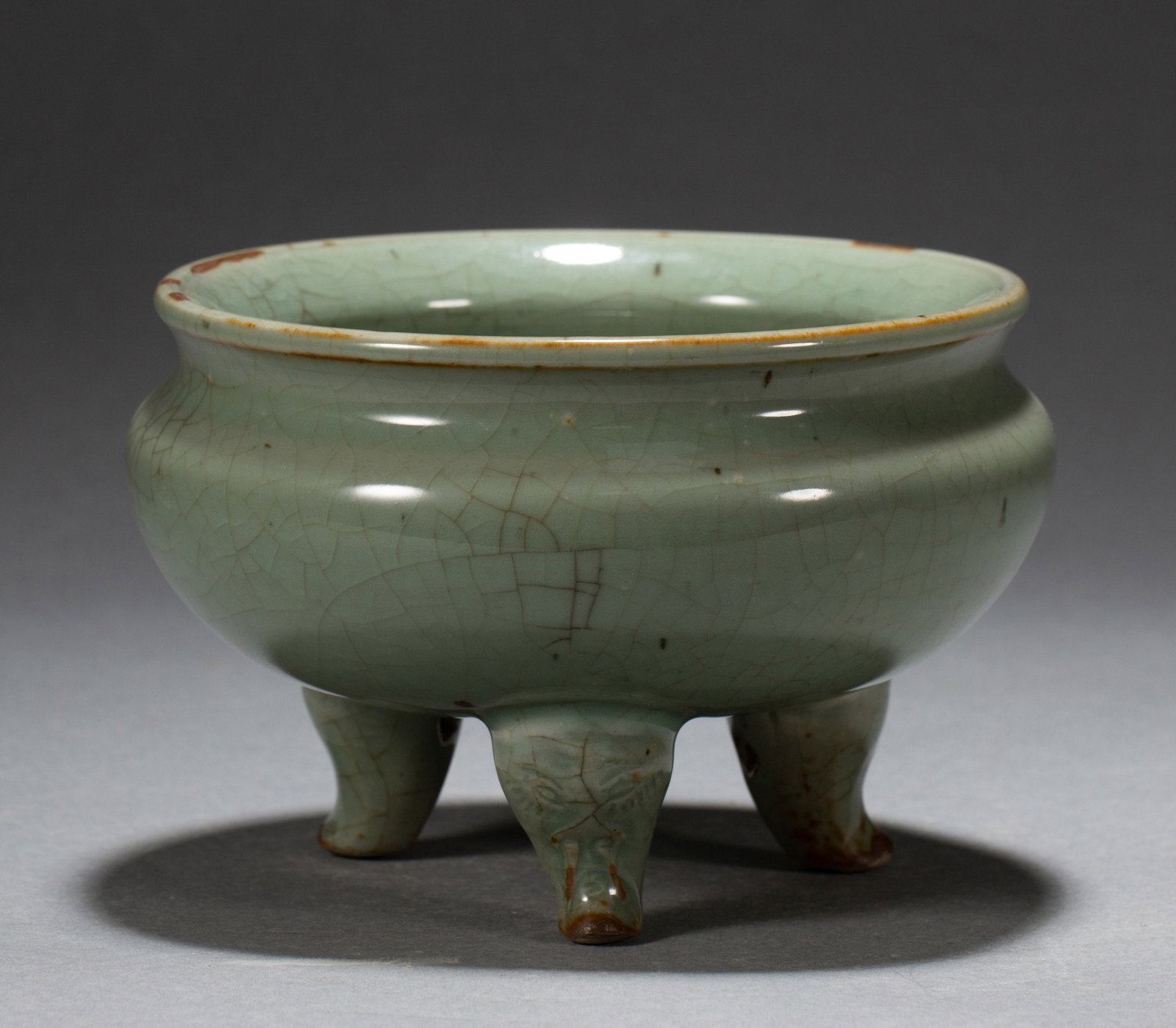 Chinese Celadon Tripod Censer (1 of 6)