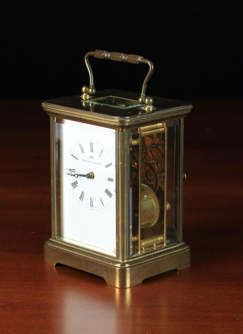 A Matthew Norman Carriage Clock, 11 Jewels Unadjusted Sep 29, 2019