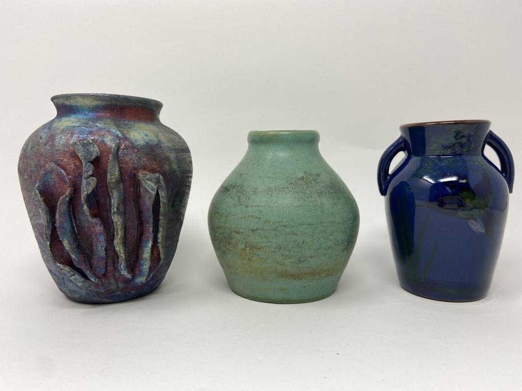 Collection of 3 Art Pottery Vases (1 of 19)