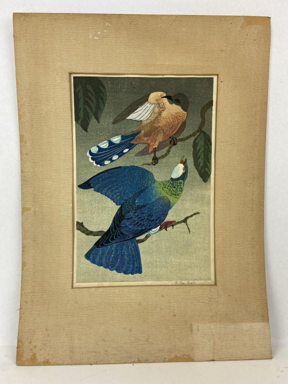 Anthony LaPaglia (1897-1993 New York) Bird Woodcut (1 of 8)