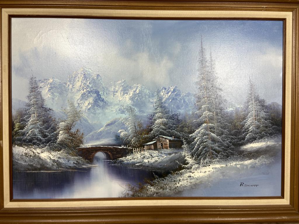 Original Oil On Canvas Signed R. Scott (1 of 10)