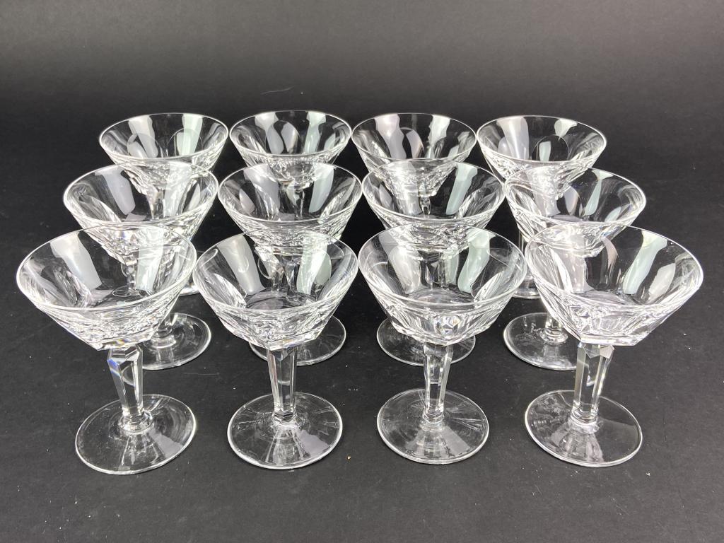12 Waterford Sheila Crystal Coupe Glasses (1 of 5)