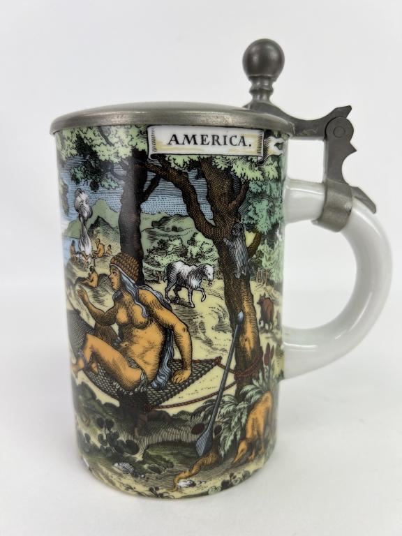 West Germany Discovery of America Beer Stein (1 of 7)