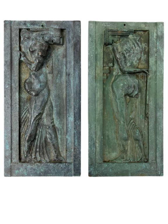 Art Deco Bronze Relief Panels (1 of 12)