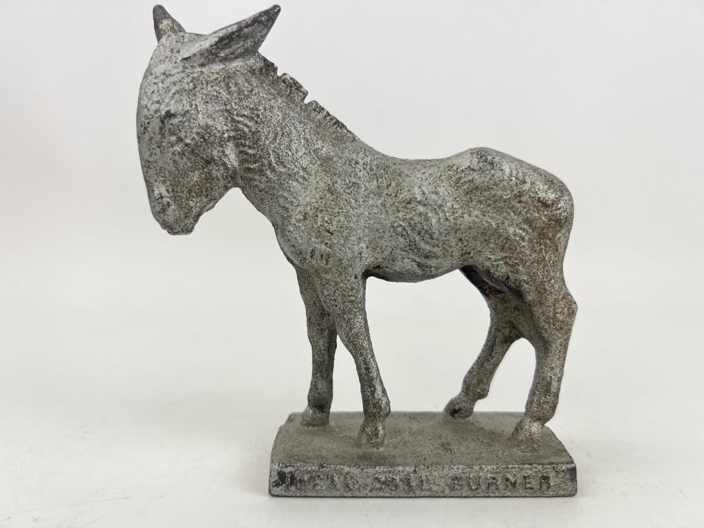 IDEAL COAL BURNER / STUBBORN MONEY SAVER Cast: Donkey. 5.25" H x 4.5" W x 1.75" D.